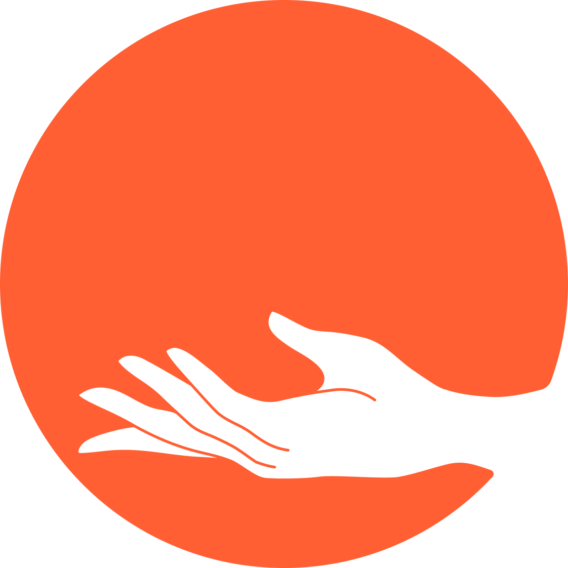 太陽と手